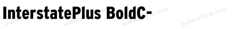 InterstatePlus BoldC字体转换